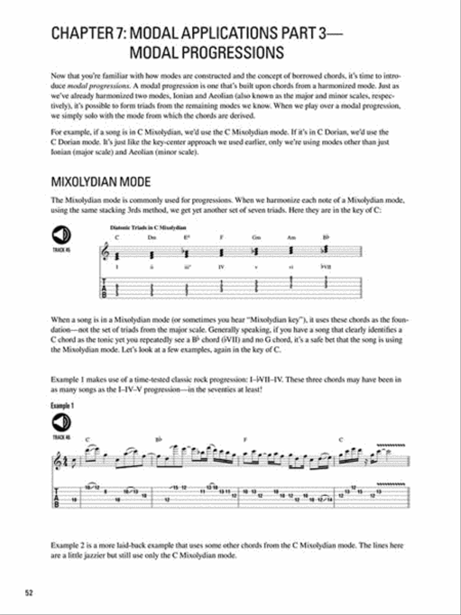 Guitarist's Guide to Scales Over Chords Guitar Tablature scores gallery preview page 4