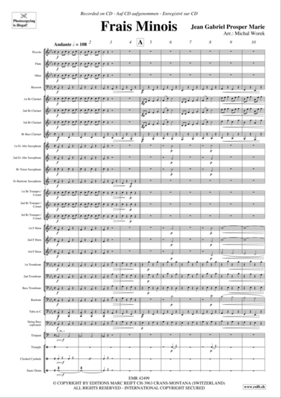 Frais Minois Concert Band scores gallery preview page 3