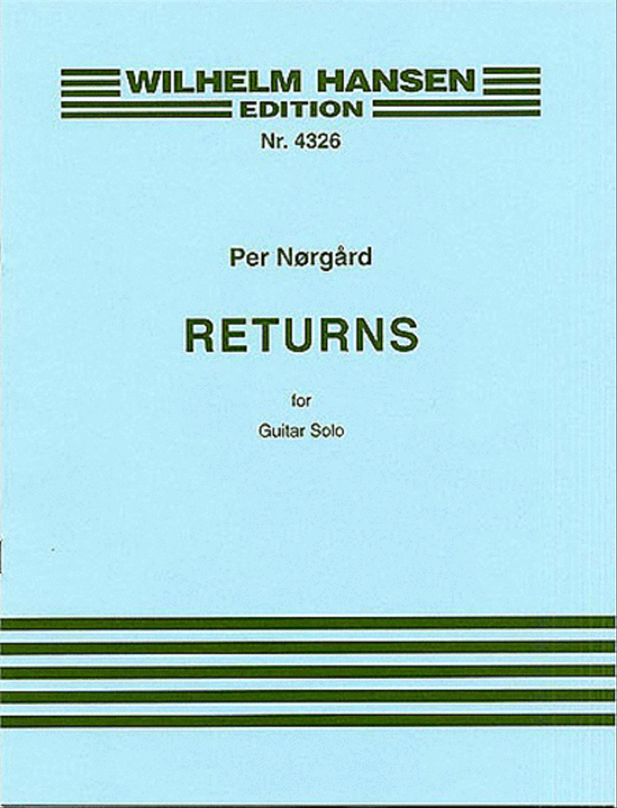 Per Norgard: Returns Per Norgard: Returns Acoustic Guitar scores gallery preview page 1