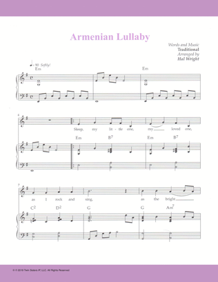 Book cover for Armenian Lullaby