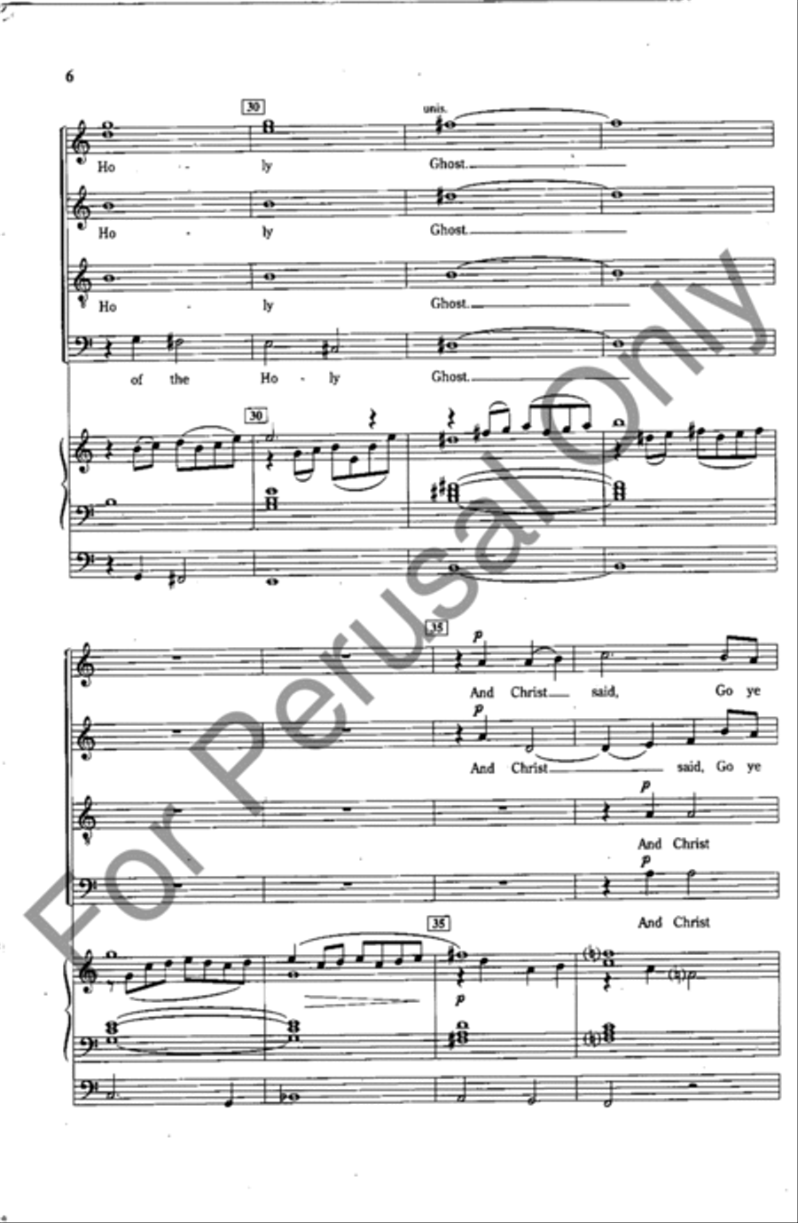 Go Ye Therefore And Teach All Nations 4-Part scores gallery preview page 5