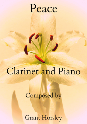 Book cover for "Peace" for Clarinet and Piano