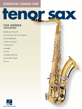 Book cover for Essential Songs for Tenor Sax