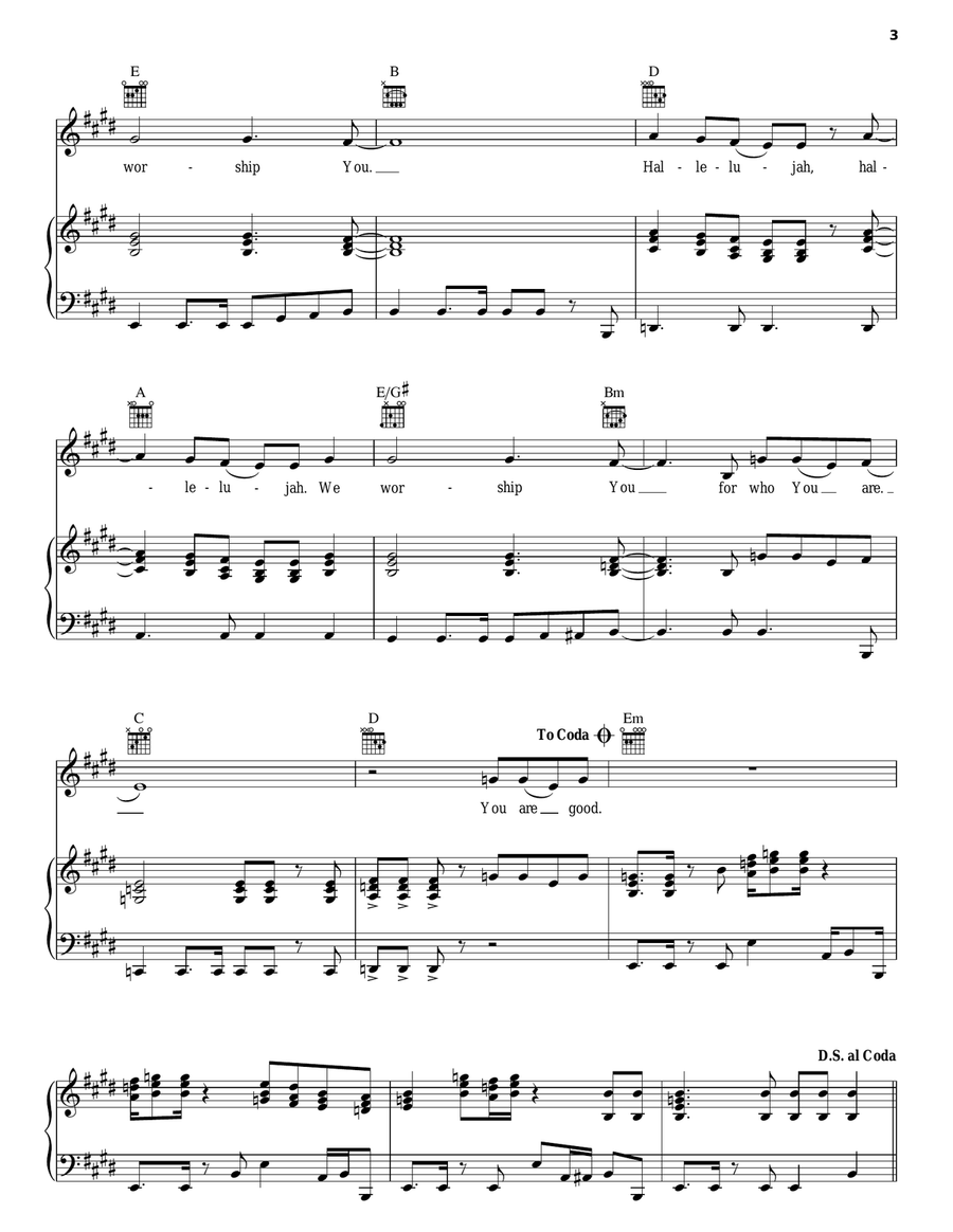 You Are Good Acoustic Guitar scores gallery preview page 3