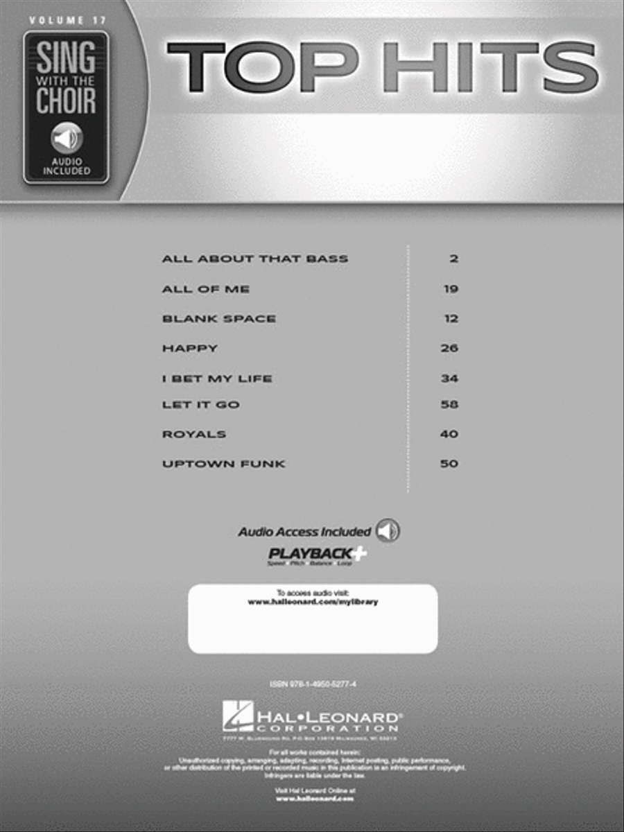 Top Hits Top Hits 4-Part scores gallery preview page 2