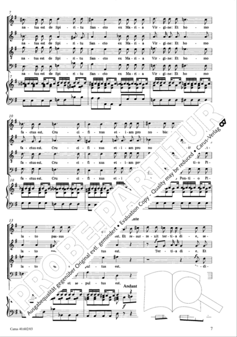 Missa brevis 4-Part scores gallery preview page 8