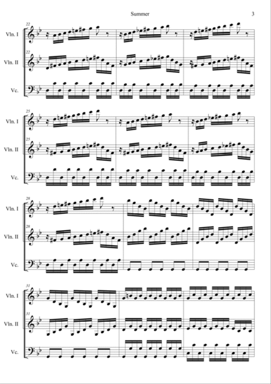 The Four Seasons: Summer 3rd Movement 