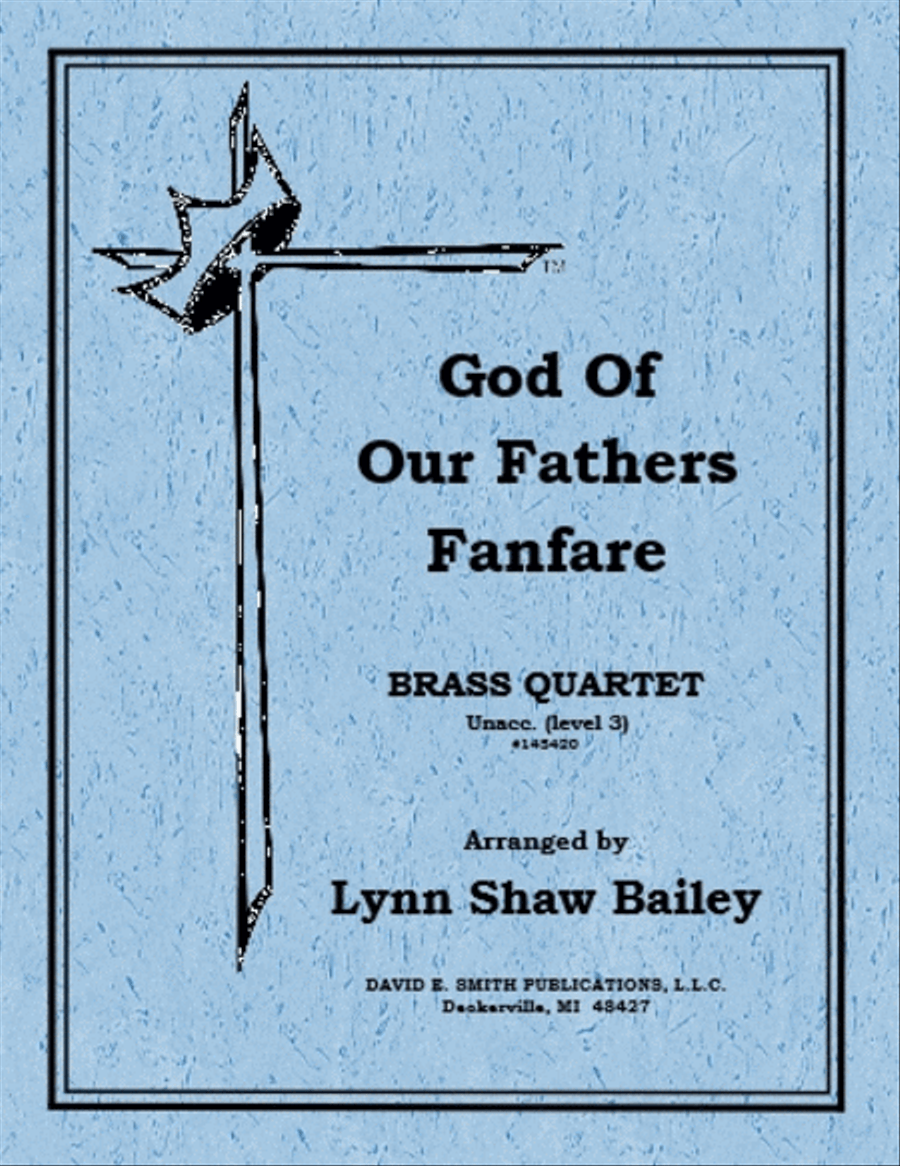 God Of Our Fathers Fanfare Brass Quartet scores gallery preview page 1