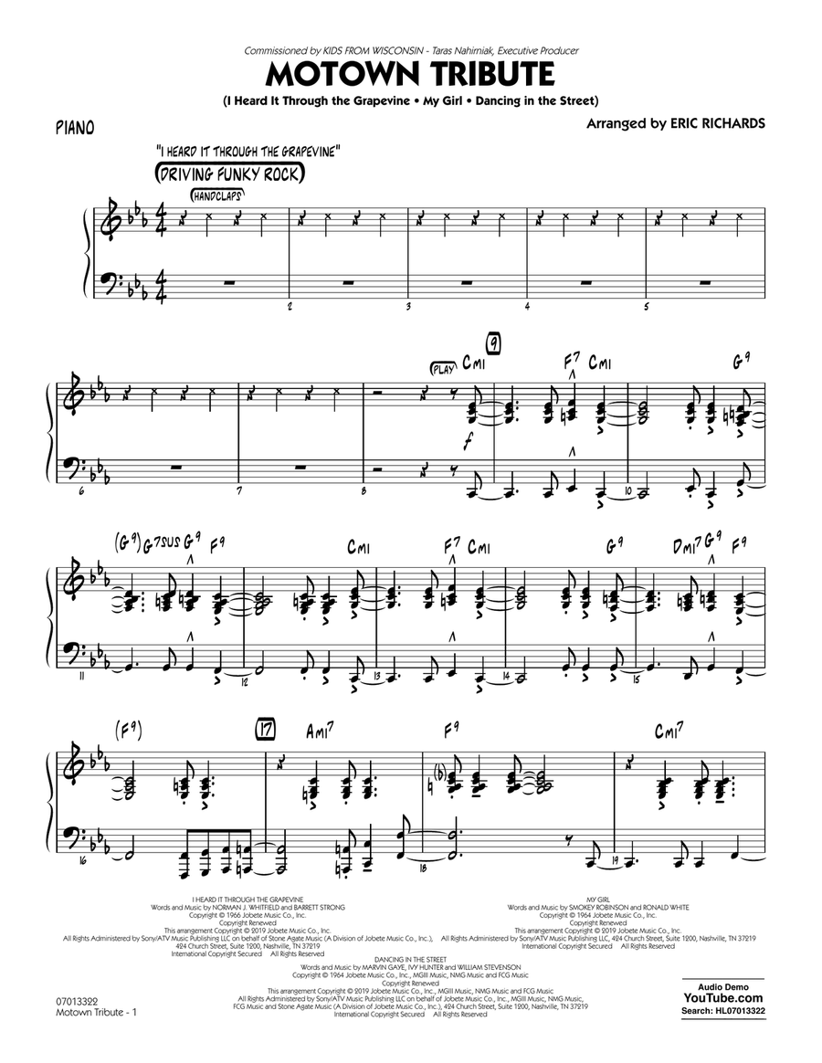 Motown Tribute - Piano