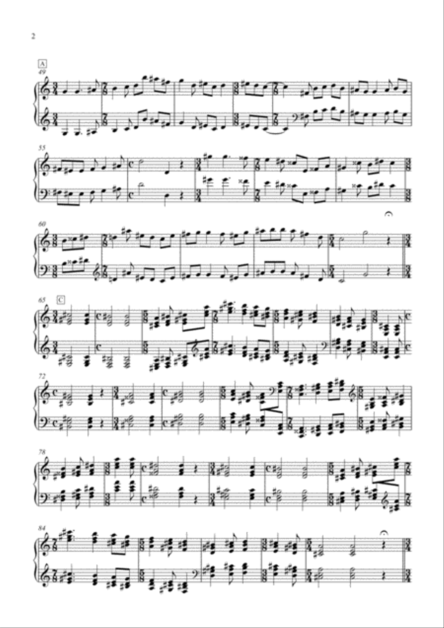 2 Modal Preludes, Op. 14 (2013) Organ Solo scores gallery preview page 2