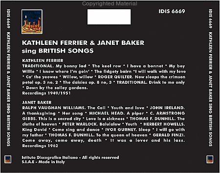 Kathleen Ferrier and Janet Bak