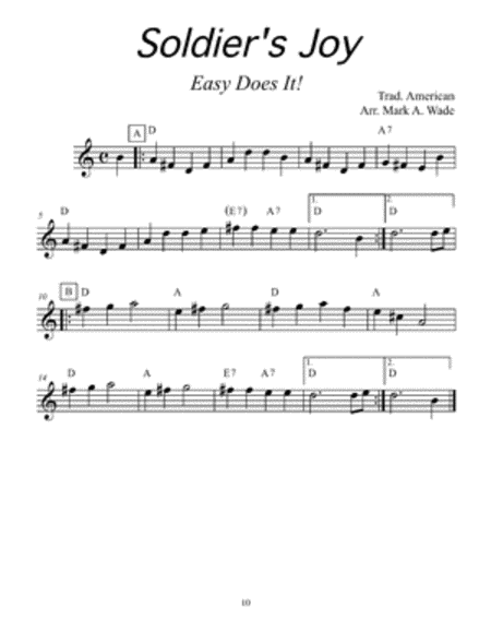 Easy Does It! Dulcimer - Sheet Music