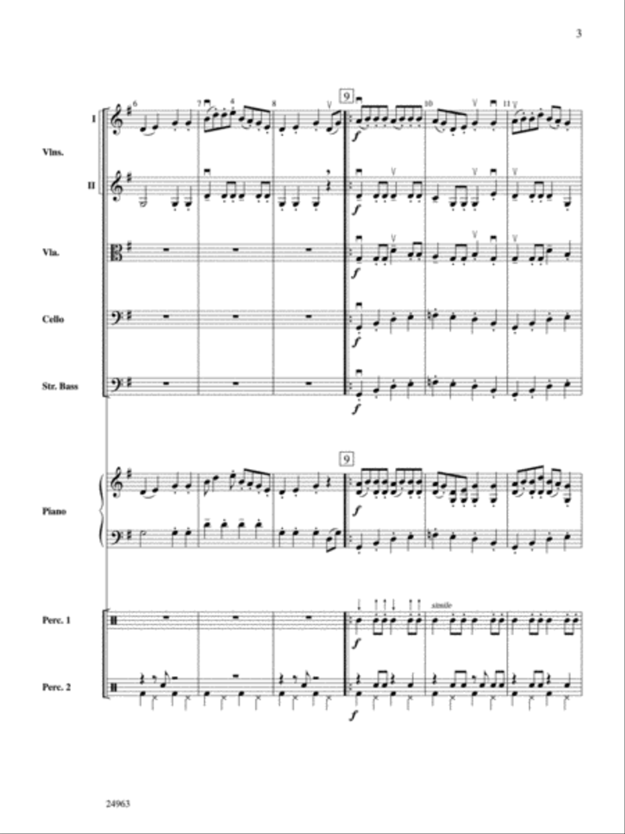 Zydeco Two-Step Zydeco Two-Step String Orchestra scores gallery preview page 3