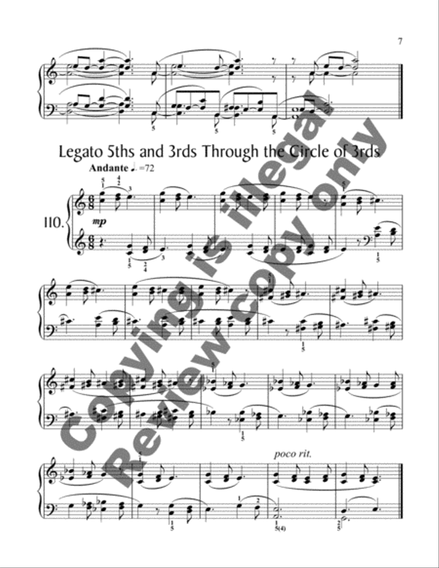 175 Exertudes, Book 4: Advanced I Piano Method scores gallery preview page 5