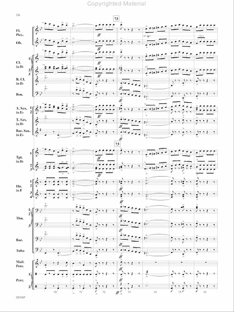 The President's March The President's March Concert Band scores gallery preview page 15
