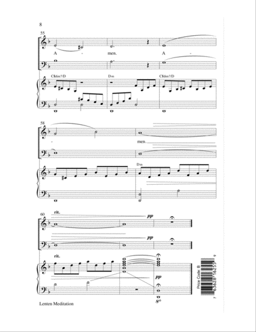 Lenten Meditation Choir scores gallery preview page 8
