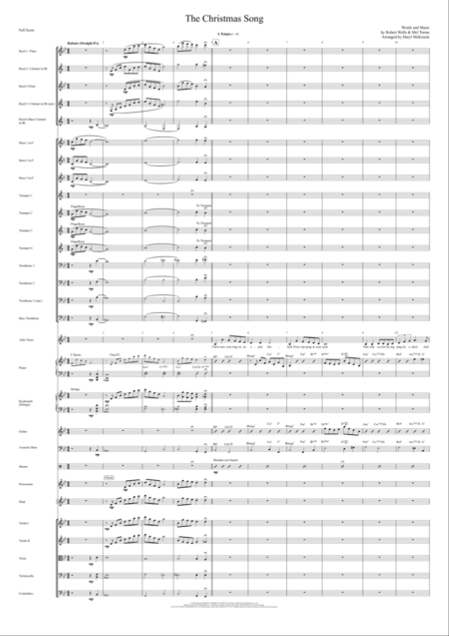 The Christmas Song (chestnuts Roasting On An Open Fire) Full Orchestra scores gallery preview page 3