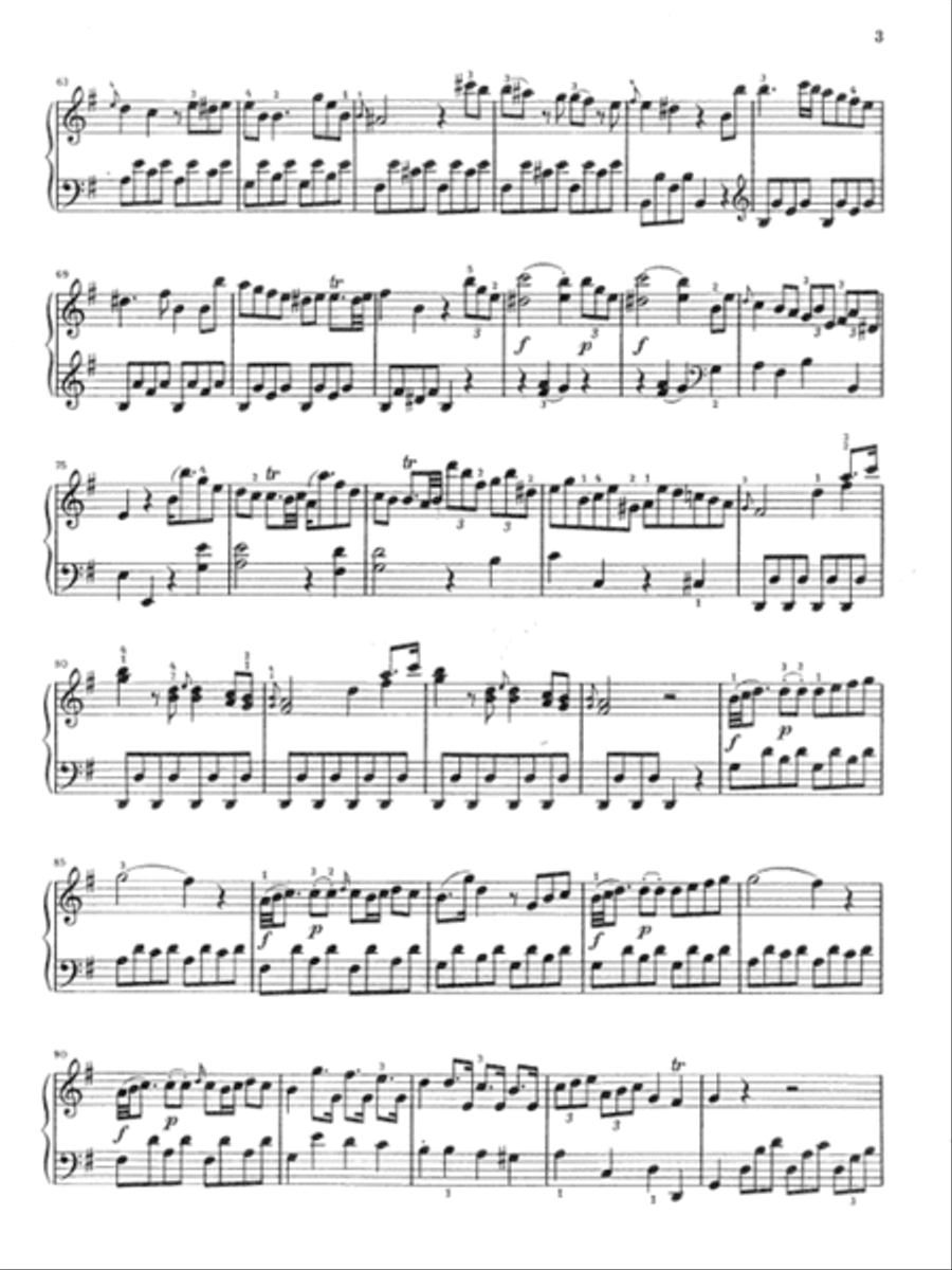 Piano Sonata in G Major WO 14 Piano Solo scores gallery preview page 4