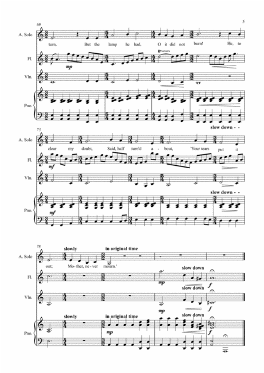 William Barnes Suite - 2. Mater Dolorosa 4-Part scores gallery preview page 5
