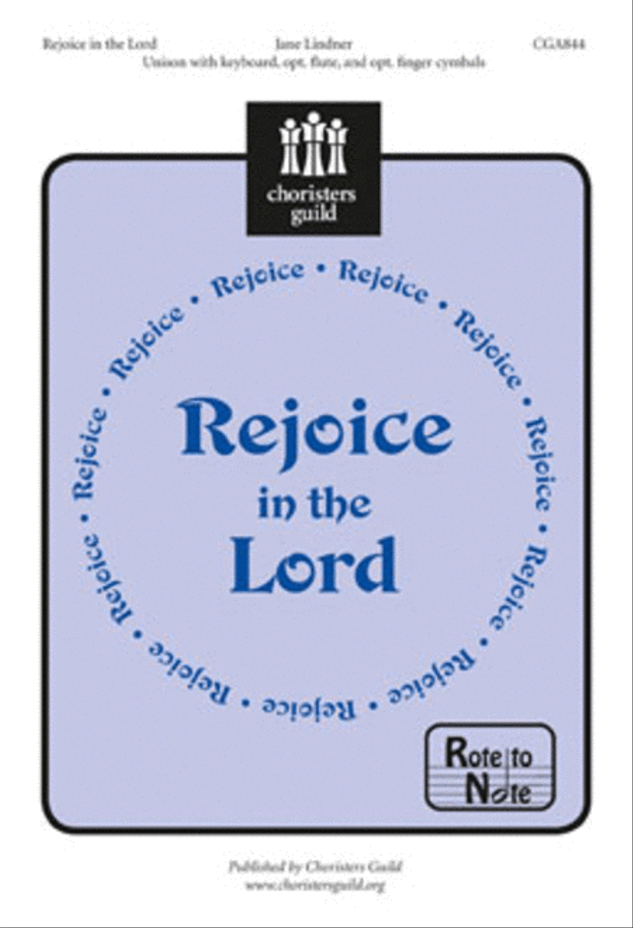 Rejoice in the Lord Rejoice in the Lord Unison Choir scores gallery preview page 1
