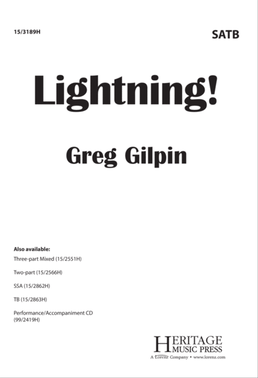 Lightning! 4-Part scores gallery preview page 1