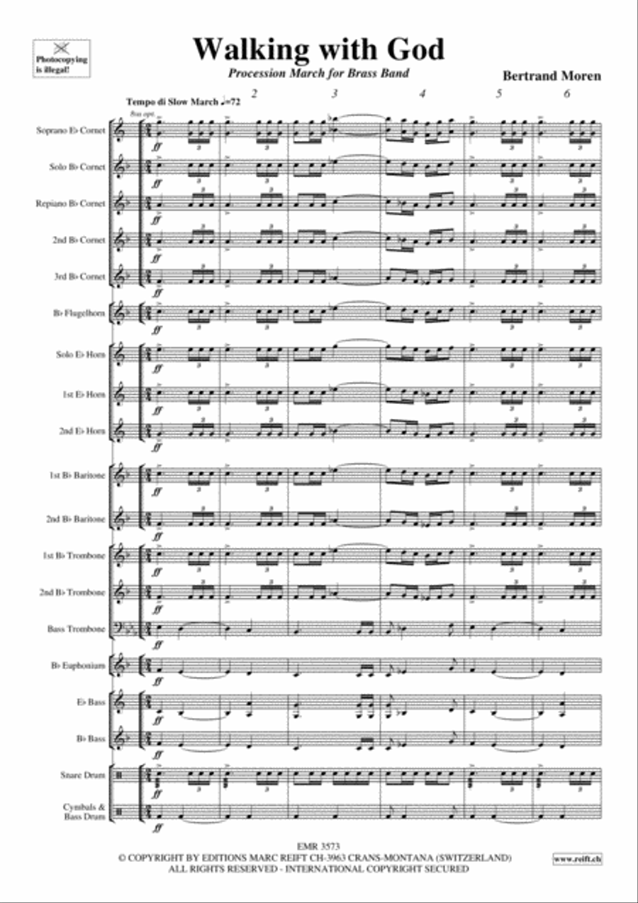 Walking with God Walking with God Brass Band scores gallery preview page 4