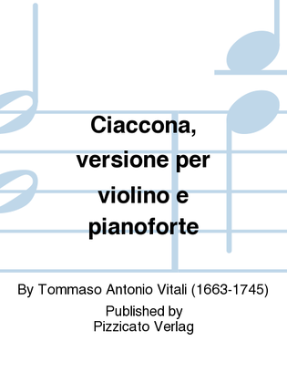 Ciaccona, versione per violino e pianoforte