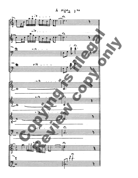 Chorale Fantasia on Ein feste Burg (Full Score)