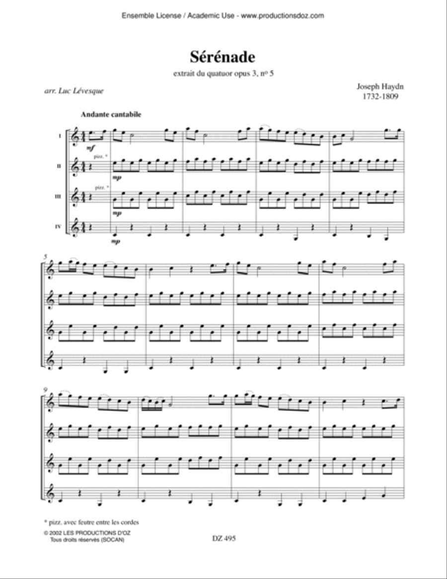 Sérénade Guitar Ensemble scores gallery preview page 2