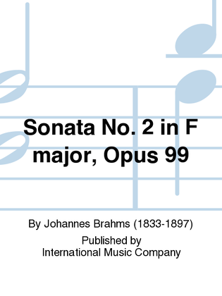 Book cover for Sonata No. 2 In F Major, Opus 99