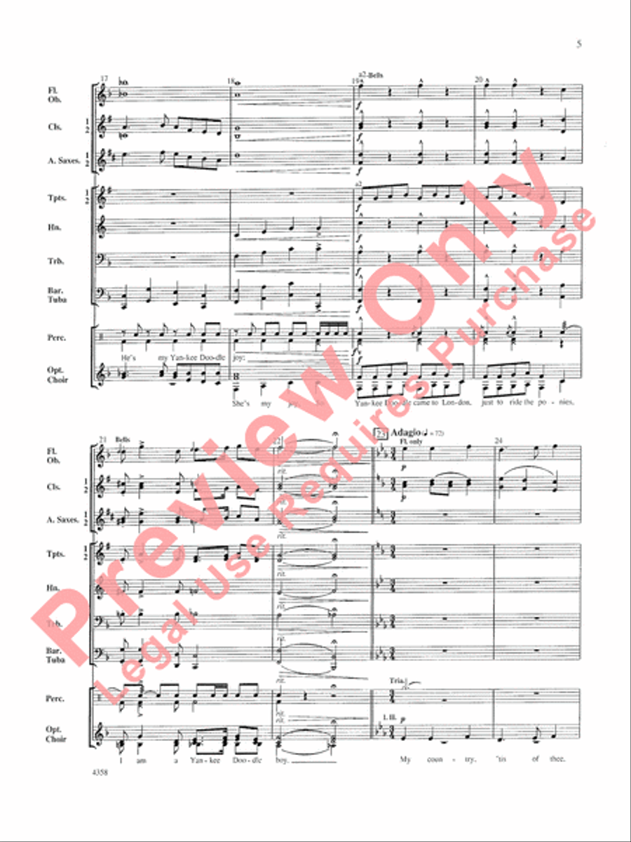 A Patriotic Festival A Patriotic Festival Concert Band scores gallery preview page 6