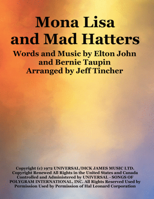 Book cover for Mona Lisas And Mad Hatters