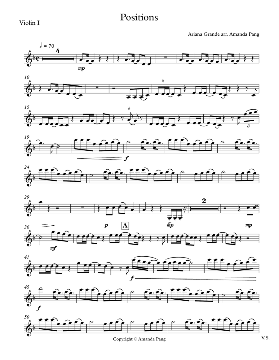 Positions String Quartet scores gallery preview page 1