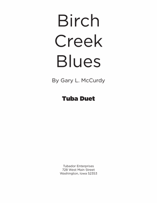 Birch Creek Blues Duet