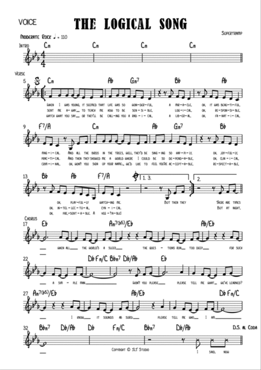The Logical Song Jazz Ensemble scores gallery preview page 3