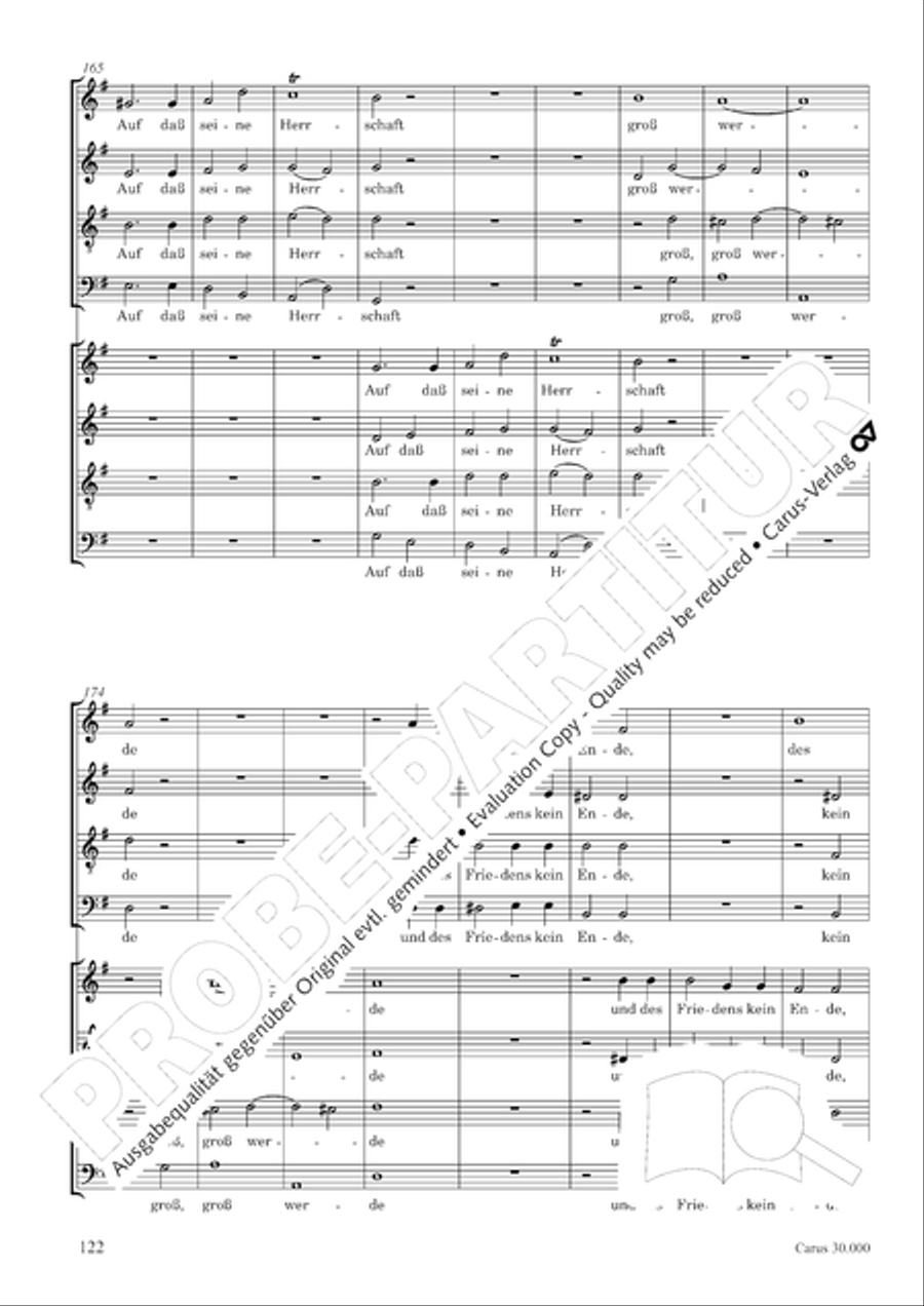 J.L. Bach: The complete motets Choir scores gallery preview page 129