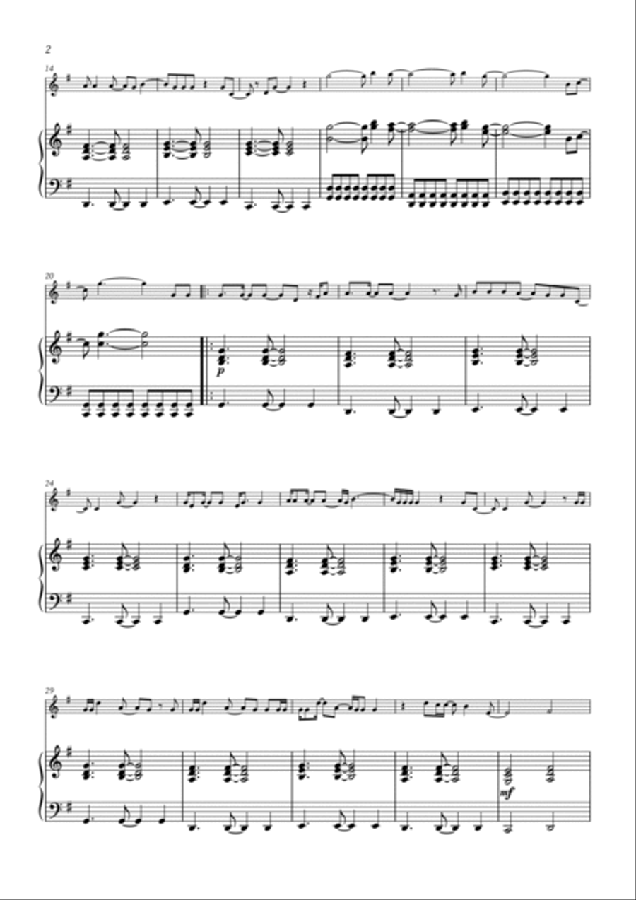 All Too Well Violin Solo scores gallery preview page 2