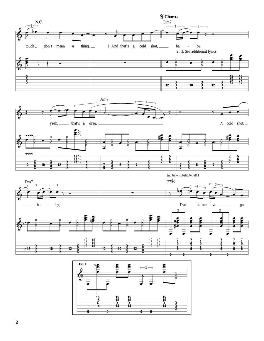 Cold Shot Acoustic Guitar scores gallery preview page 2