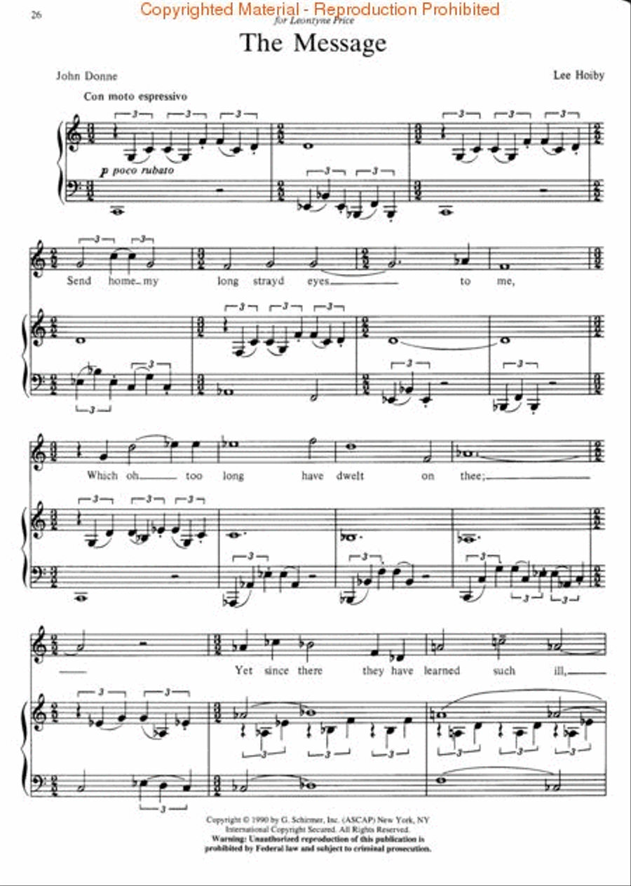 Thirteen Songs Thirteen Songs Voice scores gallery preview page 2