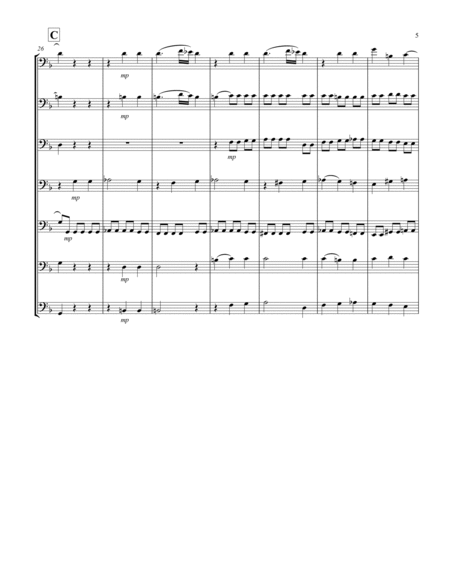 Recordare (from "Requiem") (F) (Trombone Septet)