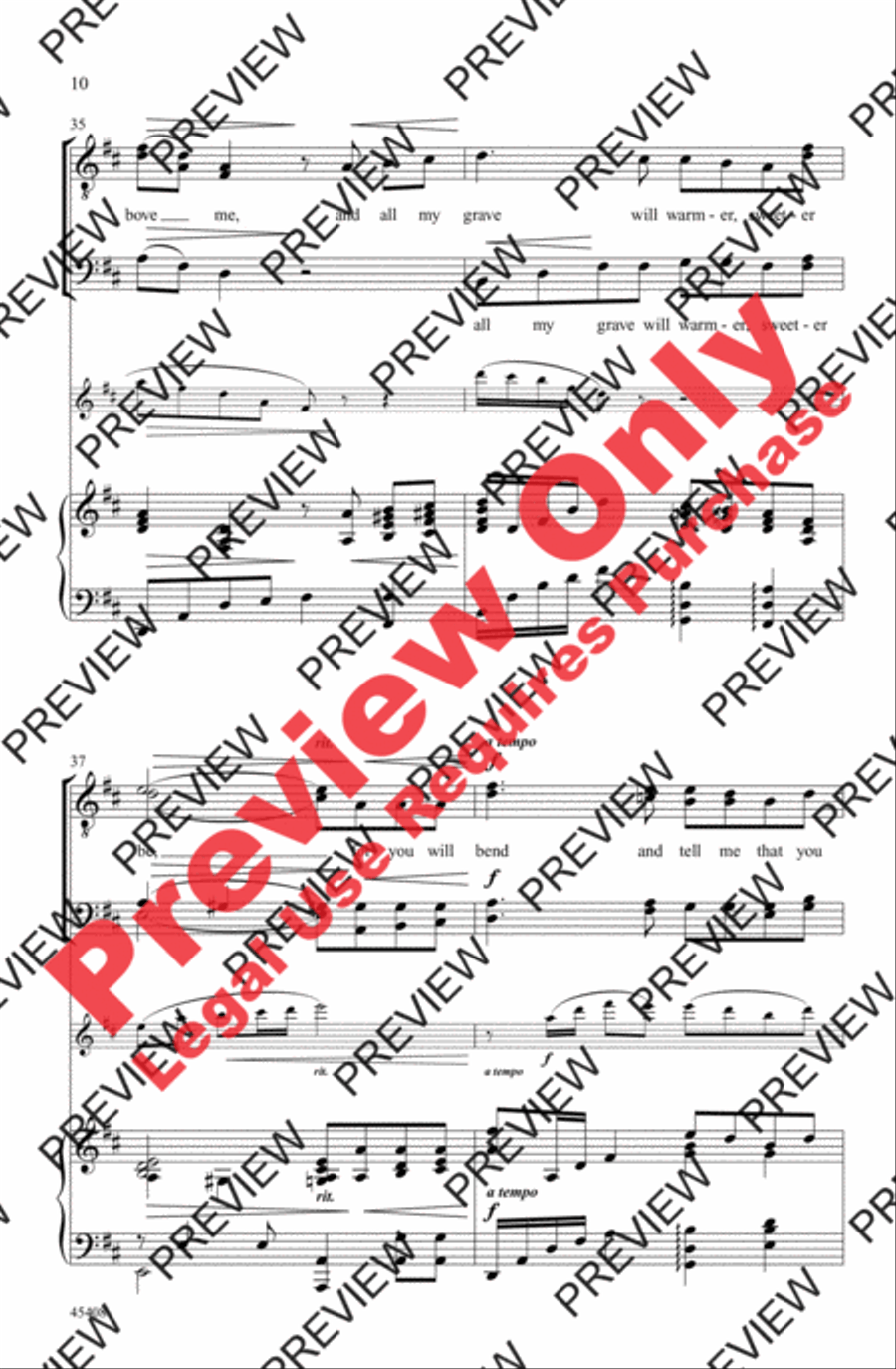 Danny Boy Danny Boy Men's Choir scores gallery preview page 10