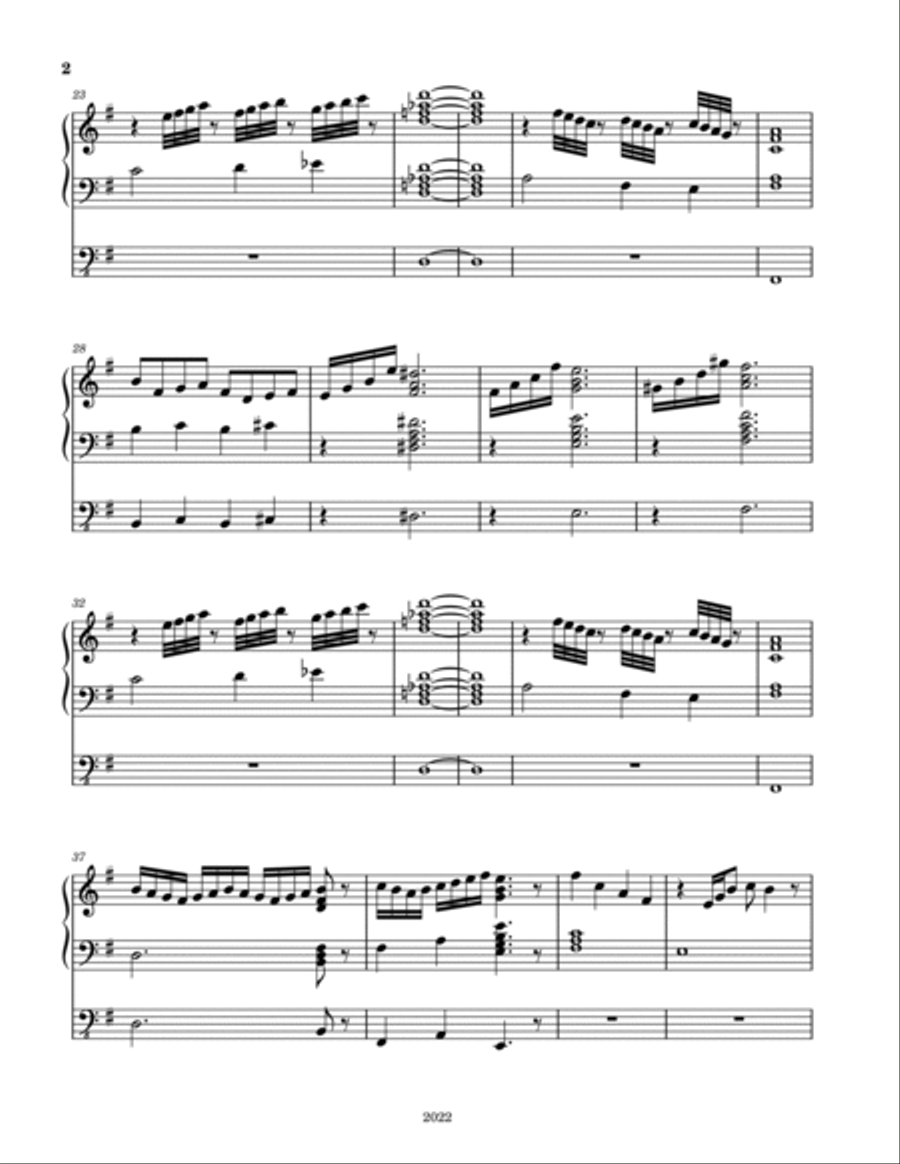 Dark House on the Hill Dark House on the Hill Organ Solo scores gallery preview page 2