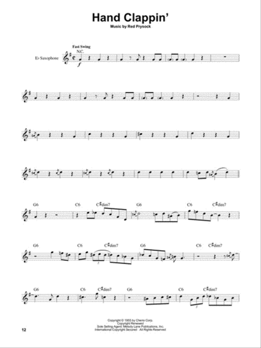 Rock 'n' Roll Rock 'n' Roll Saxophone Solo scores gallery preview page 5