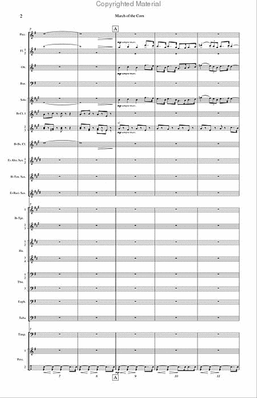 March of the Corn Concert Band scores gallery preview page 4
