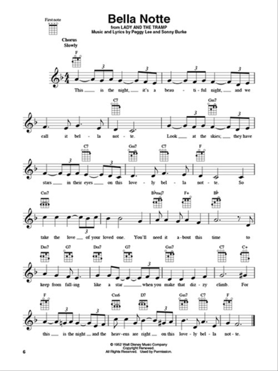 Disney Hits for Ukulele Disney Hits for Ukulele Ukulele scores gallery preview page 5