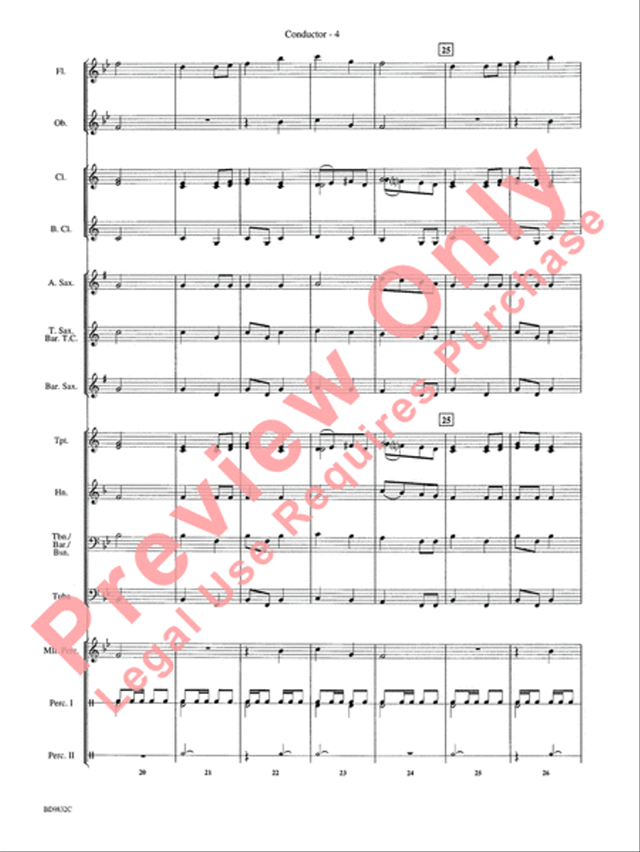 Freedom's March Concert Band scores gallery preview page 7