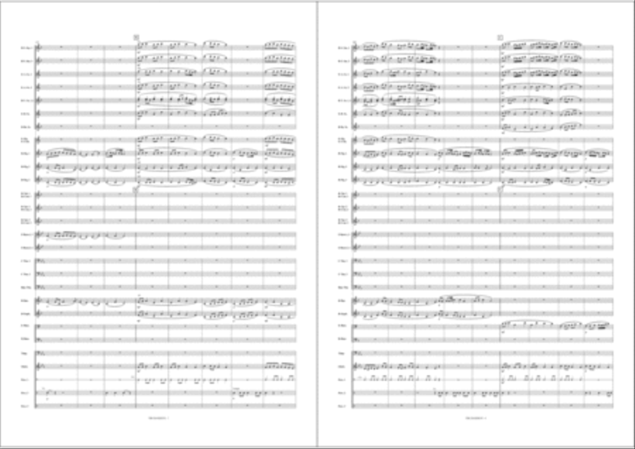 The Danserye Fanfare Band scores gallery preview page 5