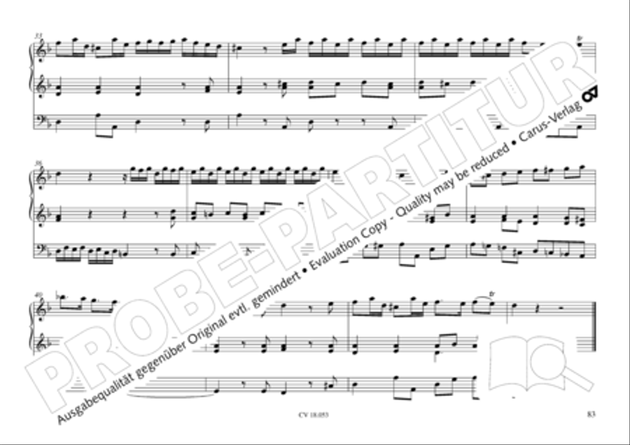 Das Husumer Orgelbuch von 1758 Organ Solo scores gallery preview page 84