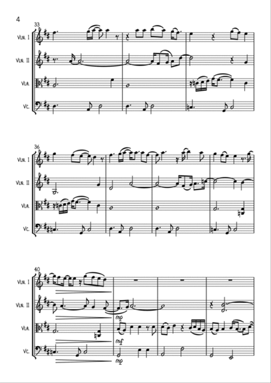Stonemilker Stonemilker String Quartet scores gallery preview page 4