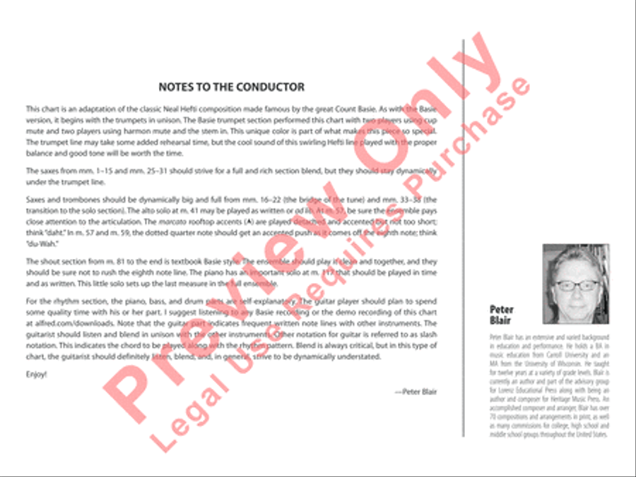 Flight of the Foo Birds Jazz Ensemble scores gallery preview page 3